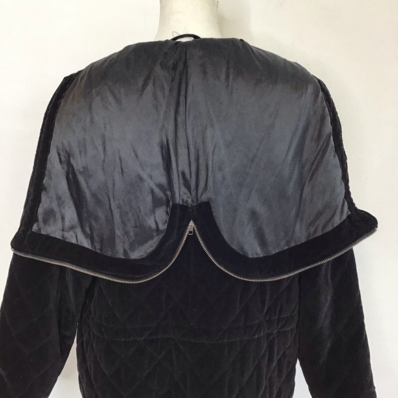 Climate Zone Women's Black Hooded Quilted Puffy Cold Season Jacket Coat SZ M - Picture 8 of 12